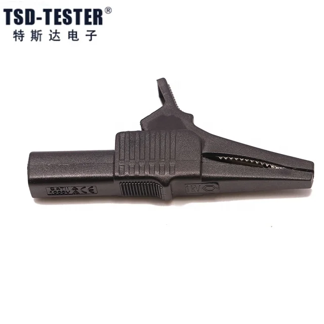 Safety High Current Copper Insulated Crocodile Clip