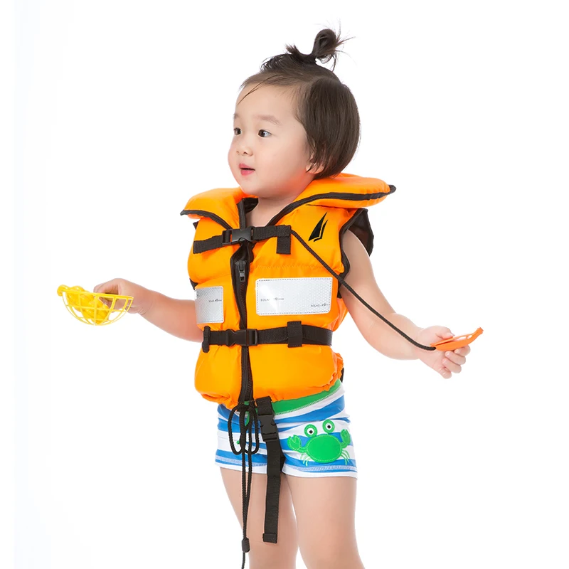 Bright color orange low price  life jackets for kids