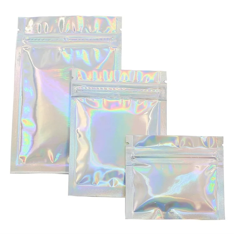 Custom logo print smell proof Mylar Bag Special Shape resealable Ziplock Stand Up Pouch Plastic foil laminated edibles packaging