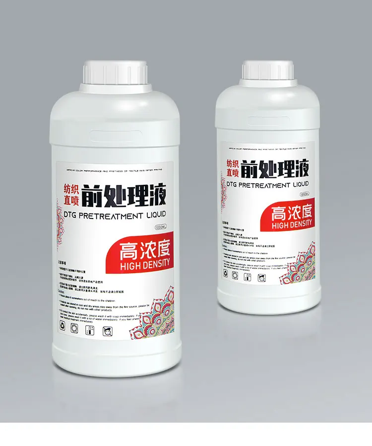 Low smell 1000ml dtg pretreatment liquid dtg for dark clothes