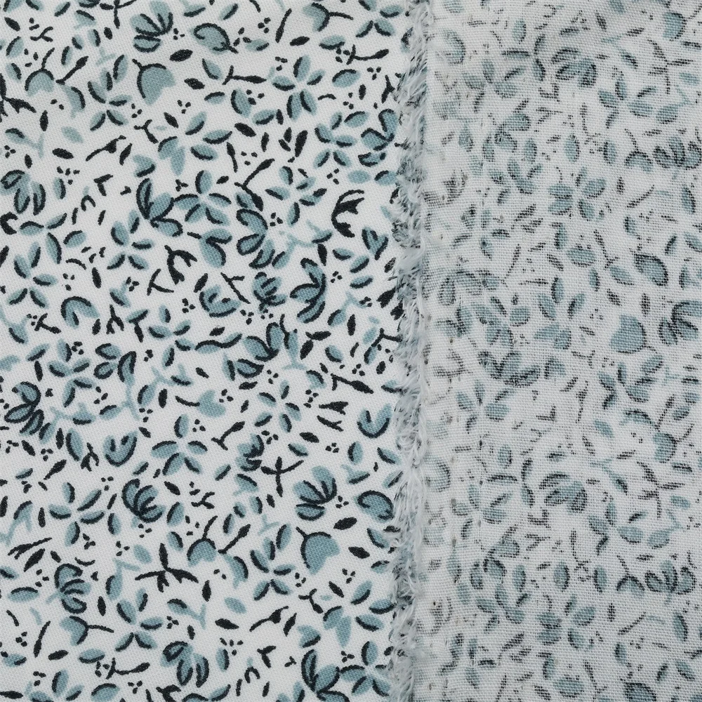 140gsm Pure Cotton and Polyester Woven Fabric Twill Plain Jacquard for Pajamas Jackets