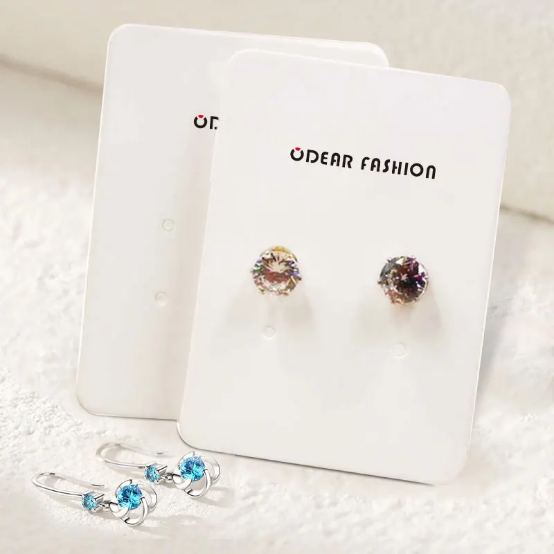 Custom Display Necklace Paper Card Holder Earring Card Custom Logo Jewelry Card