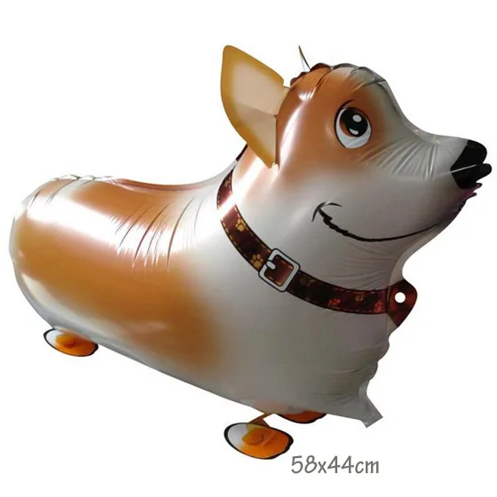 Wholesale Kids Party Animal Shaped Cartoon Gold Helium Latex Foil Giant Walking Pet Balloons