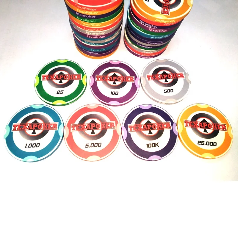 Personalized smooth surface 10G 39MM ceramic poker chips factory