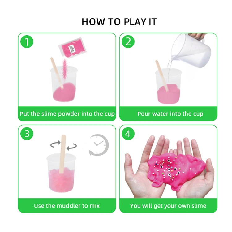 OEM ODM Service Art Craft Steam Toy Make Your Own Slime Kit for Girls Boys Kids