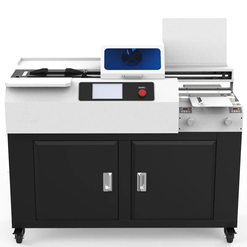 Smasmoon Update China Factory Digital A4 Perfect Hot Met Gule Book Binding Machine With Side Glue Tank
