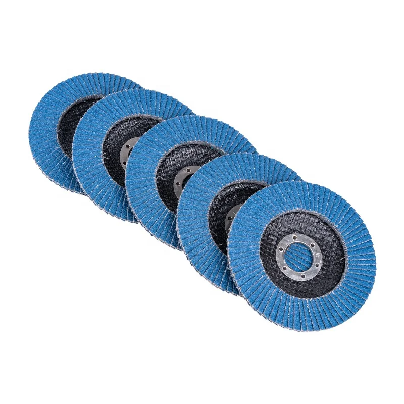 4.5 Inch Silicon carbide abrasive tools mesh cover flexible flap disc grinding wheel