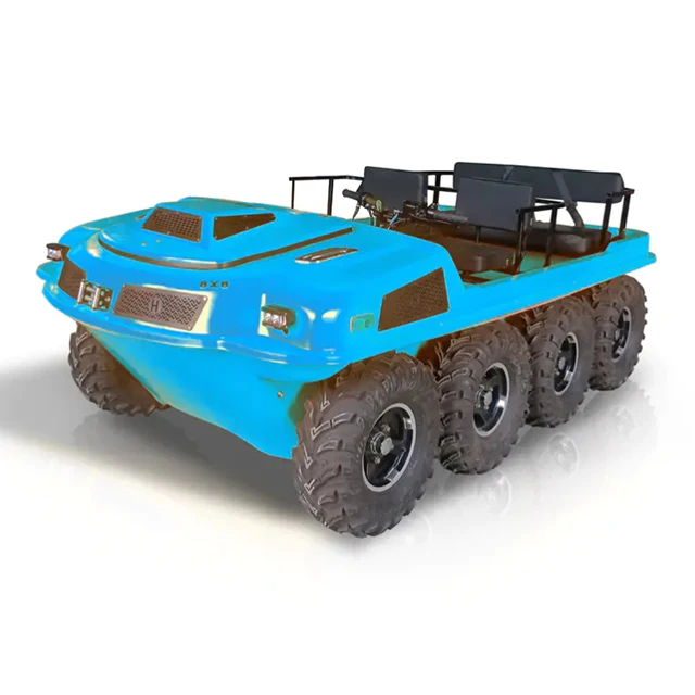 8X8 China High Torque Stability 4 Stroke Amphibious All-terrain Utility Vehicle