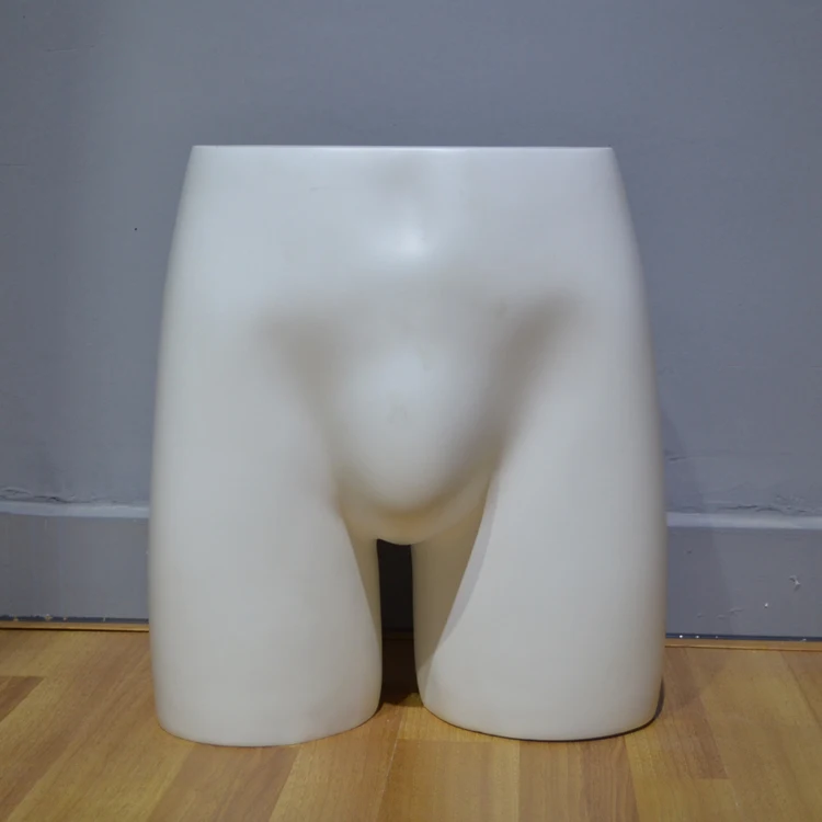 Hip Lingerie mennequin fiberglass male matt white sexy lower body underwear mannequin