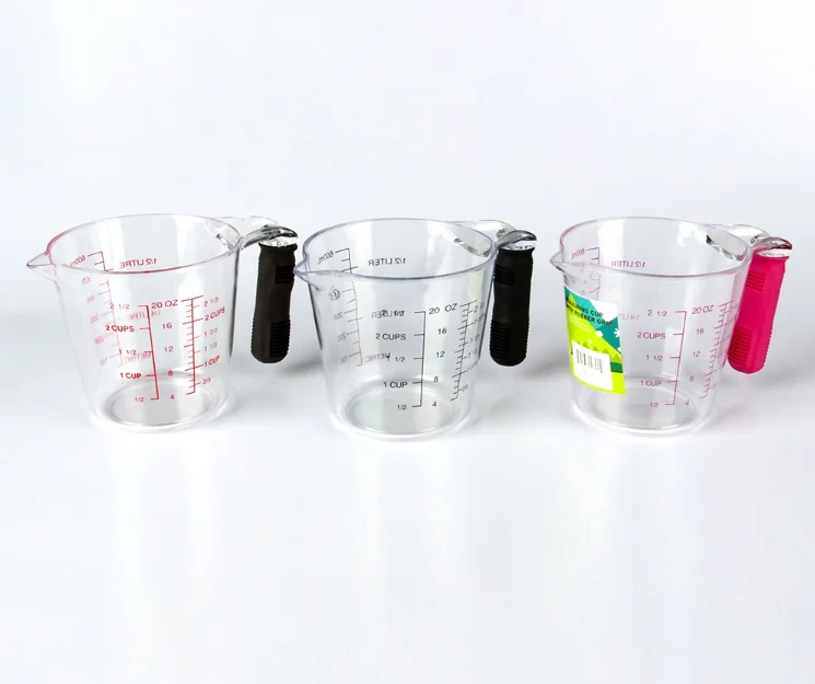 Kitchen measuring jug scale cups baking tool PS 1000 ml 300 ml 500 ml Plastic Measuring Cup  set