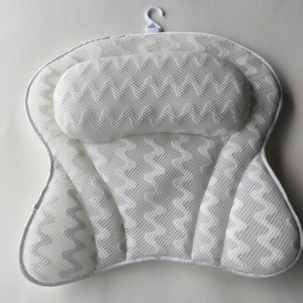 Custom logo bathroom Portable Relaxing Headrest Bathtub Spa Cushion Back Neck Support Bath Pillow