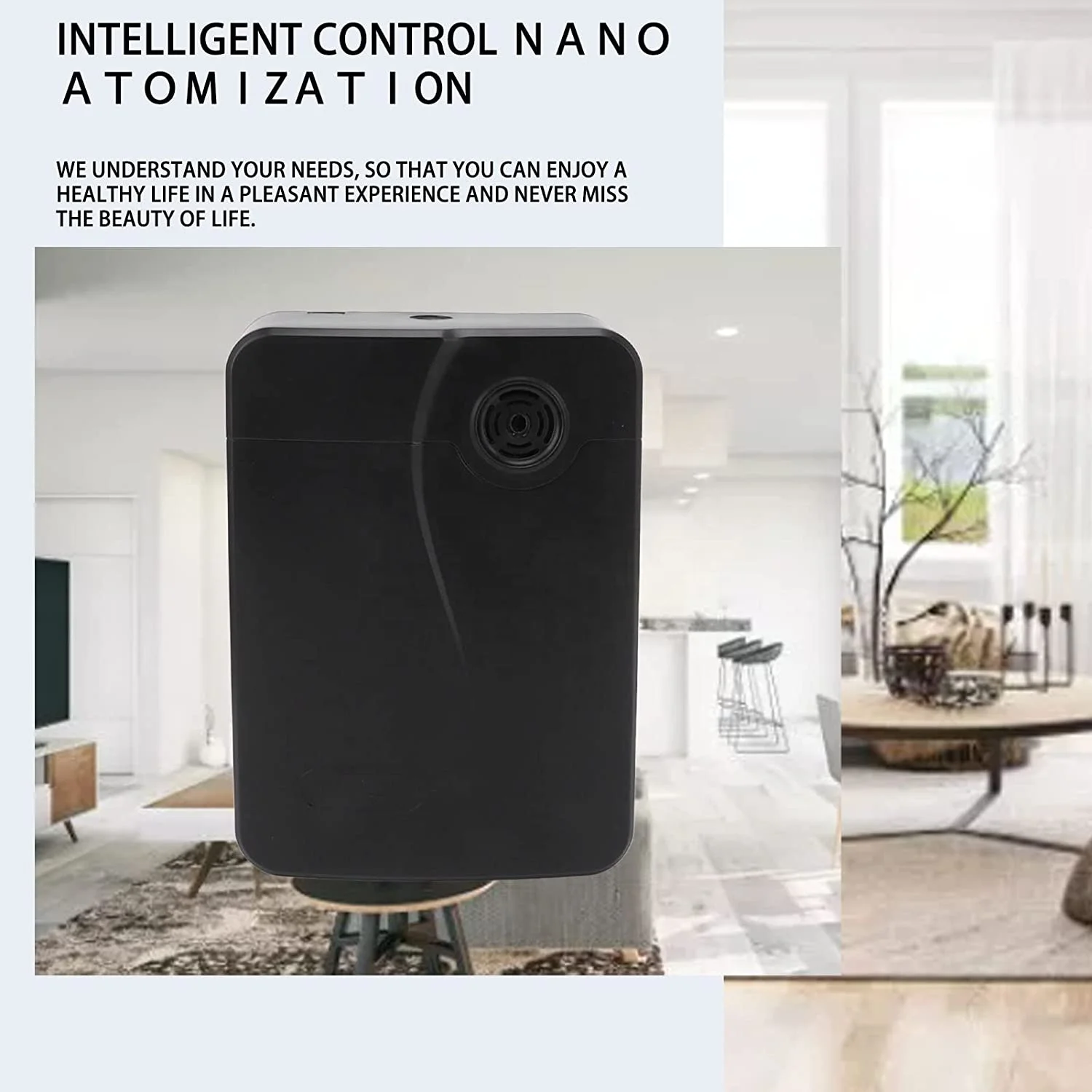 Smart Scent Air Machine with Nebulizing Tech for Home,Wall Mounted Cold Air Scent Machine, Waterless Nebulizing Scent Diffuser