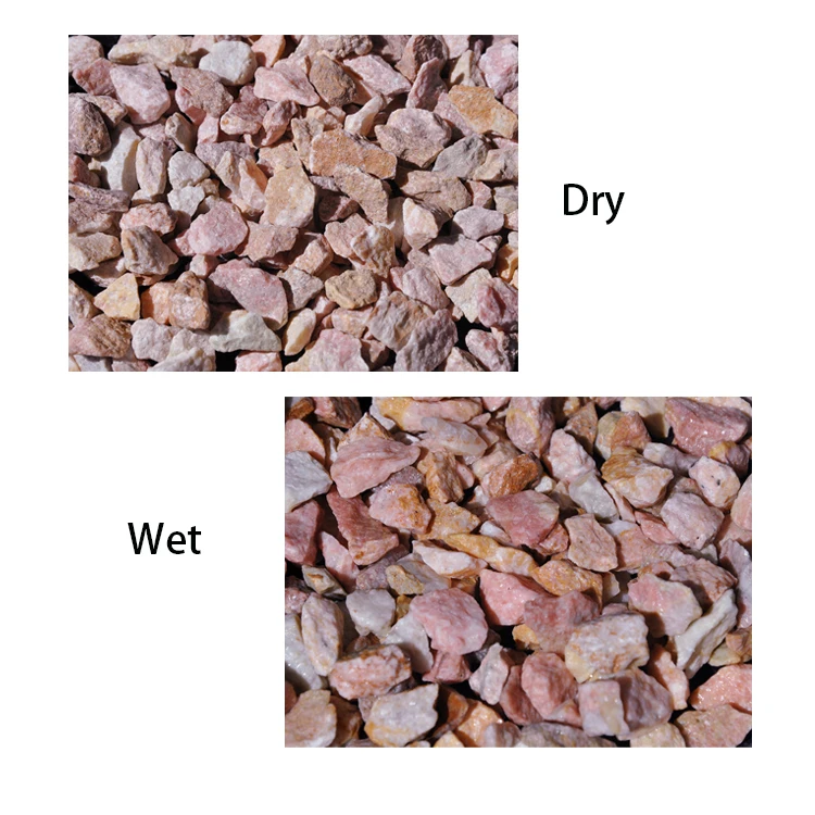 
high quality pink color GS-010 pebble gravel stone for landscaping and street roadside crush stone chip 