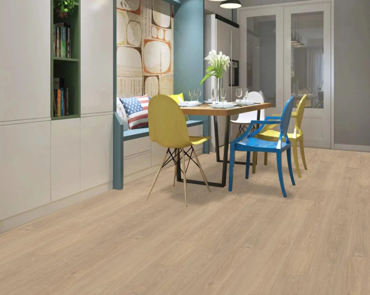 Wholesale Not Self-Adhesive Wood Texture pvc decorative vinyl  film For PVC Floor