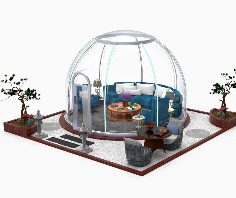 Fast Build Transparent Durable Geodesic Dome Tent Outdoor Hotel for dinning room wholesale luxury tent