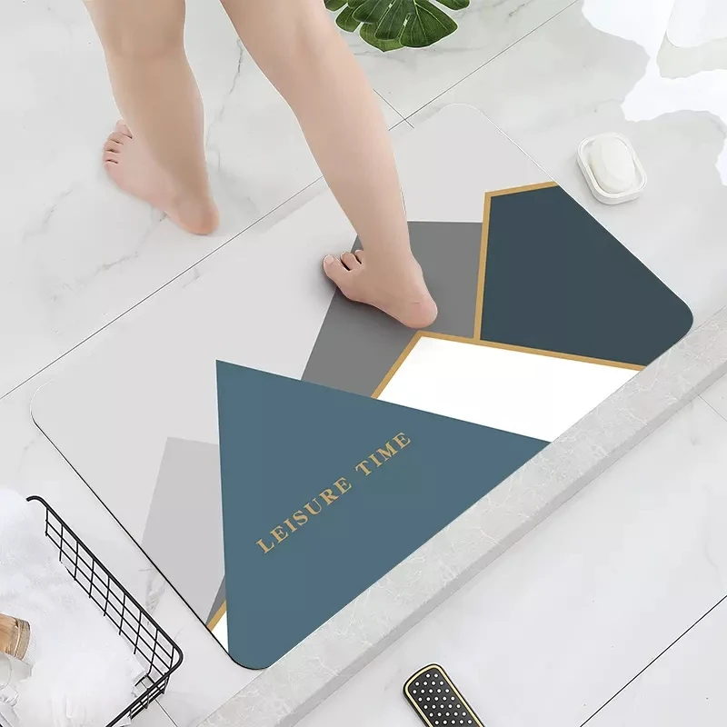 Bathroom Toilet Door Absorbent Floor Mat Carpet Bedroom Non slip Foot Pad Bath Rug Bathroom Mat
