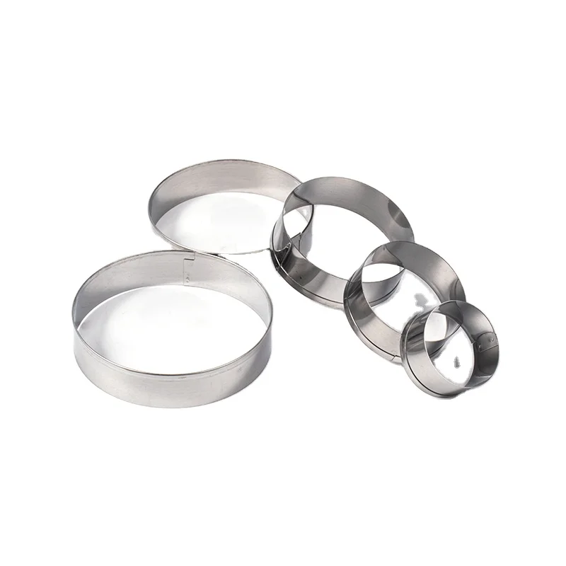 
Food Grade 5 Pieces Stainless Steel Cookie Cutter For Dough Cutters And Multiple Sizes Manual Cookie Cutters 