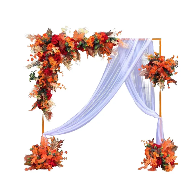 
The New Outdoor Wedding Props Sen Department Wrought Iron Backdrop Triangle Arch Decoration For Birthday Party 