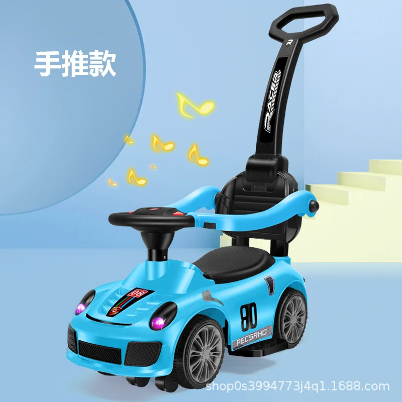 Manufacturer Baby Baby Scooter Four-Wheel Car 2-8 Years Old Anti-Rollover Luge Scooter Wholesale