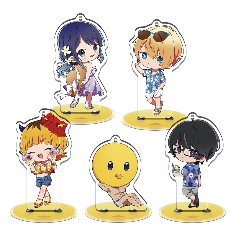 8CM Oshi No Ko 2 Mother and Children HoshinoAi Japan Aquamarine Ruby Anime Animation Acrylic Standee Figures Pendant Keychain