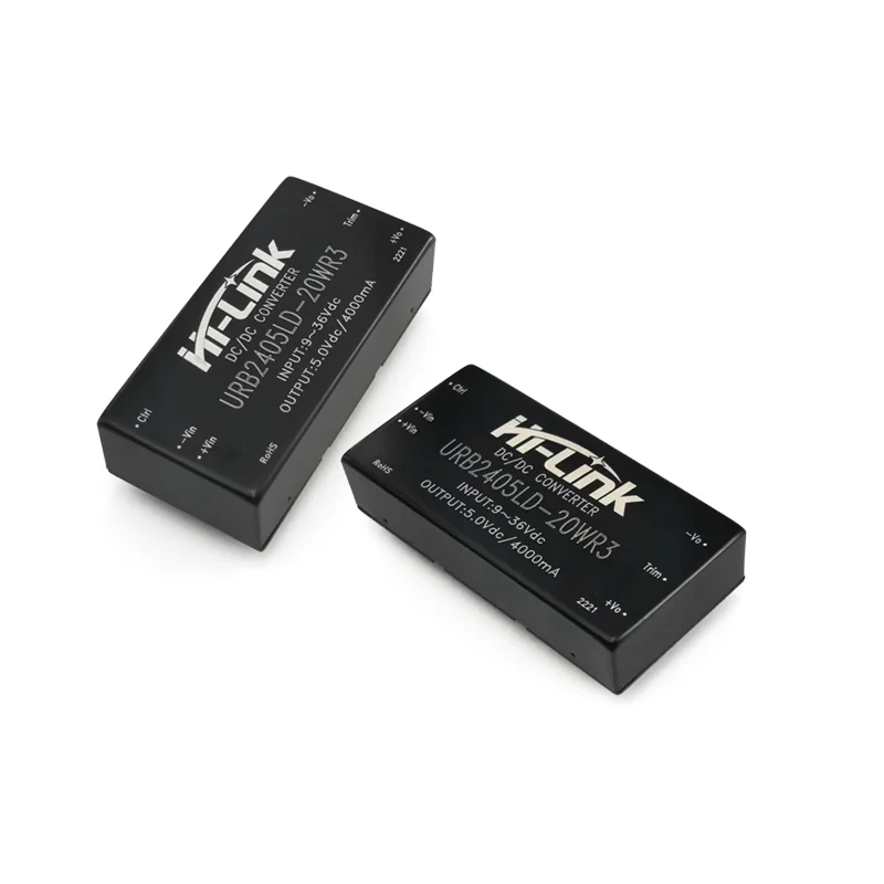 Hi-Link Official URB2405LD-20WR3 DCDC Power Supply Module 20W 24V(9-36V) to 12V 1666mA Output Isolated Step-Down Converter