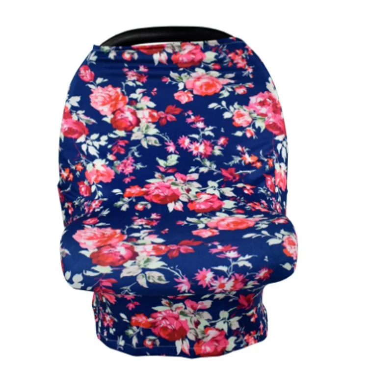 F7186 Amazon hot sale nursing cover breastfeeding scarf multi use stretchy shopping cart for baby