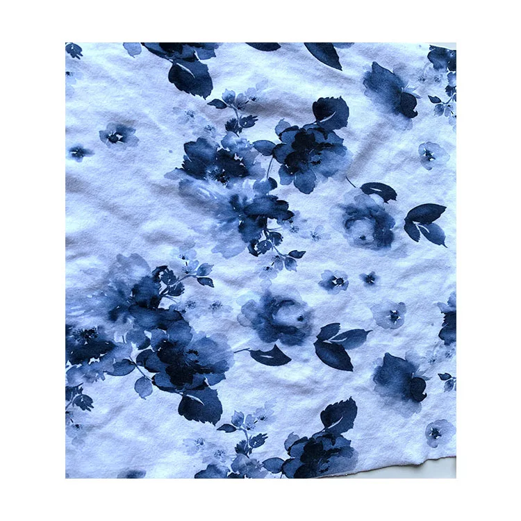 factory custom fabric  digital printing 95 cotton  5 lycra fabric cut service