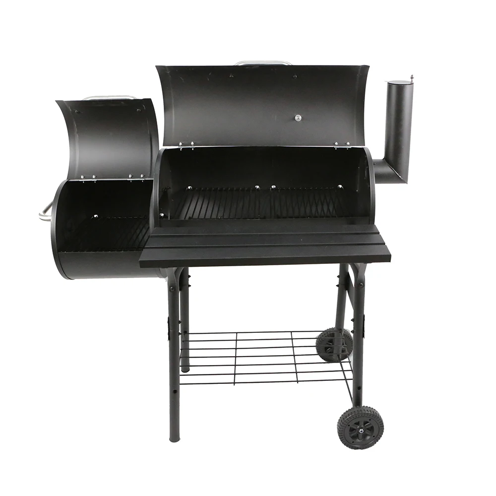 wholesale commercial vertical backyard twins offset charcoal smoker bbq grill