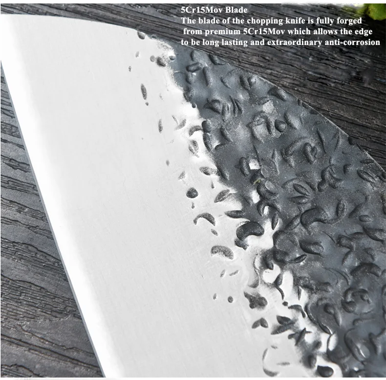 8 Inch Slaughter Knife Handmade Forged Serbian Kitchen Chef Knife Cleaver Knife Drop Shipping Stainless Steel Butcher Chinese