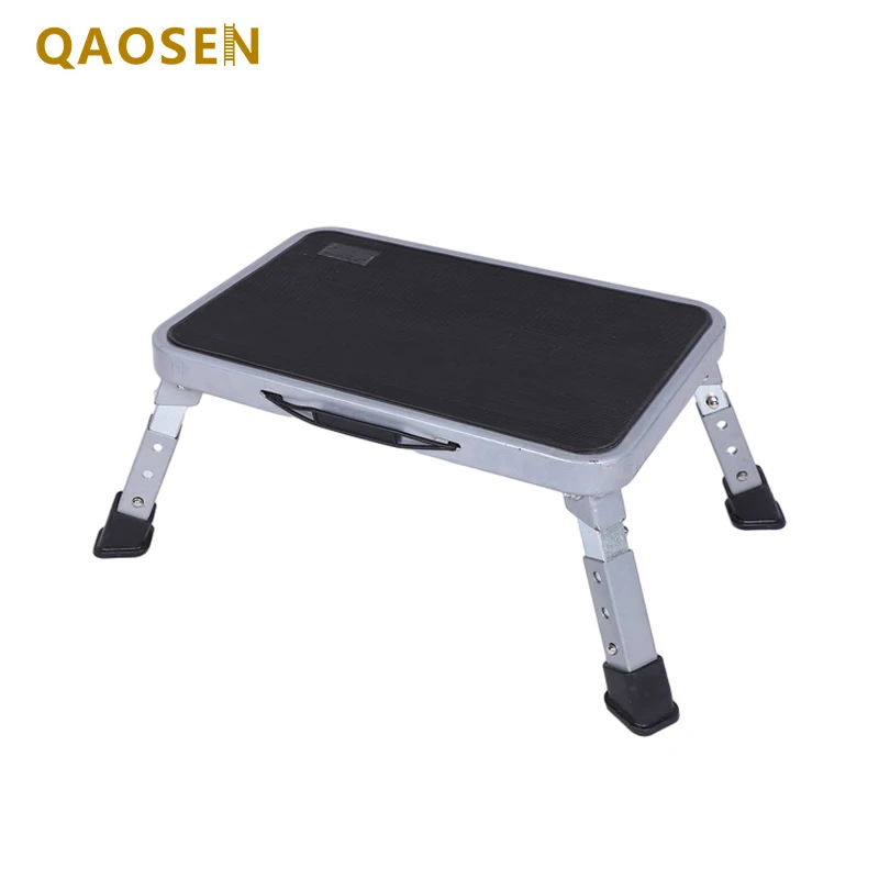 Stainless steel one-step stepping stool