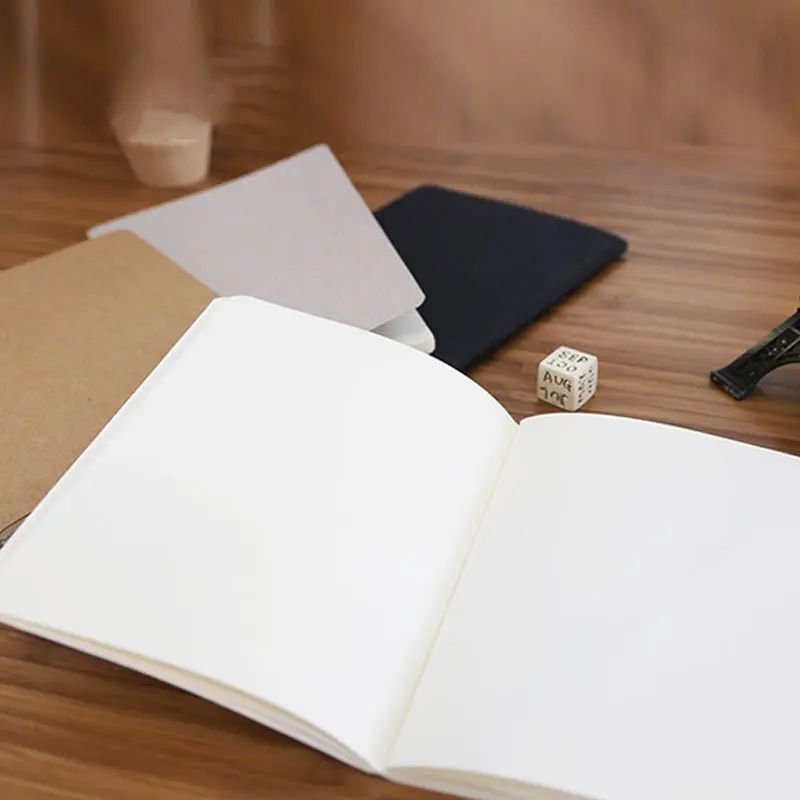 Office notebook Supplies Diary DIY Retro The Kraft Paper Blank Memo Pad Sketch Book Notepad