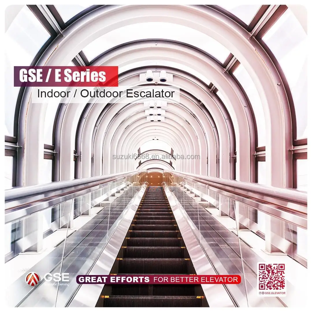 China Suzuki elevators & escalators Manufacturers GSE Auto start Escalator Cost Indoors Escalator Residential