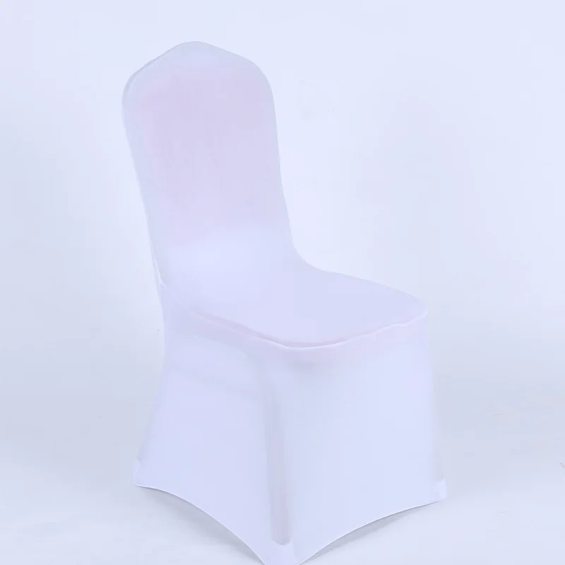 Strong stretch universal wedding white chair covers spandex fabric,chair cover white