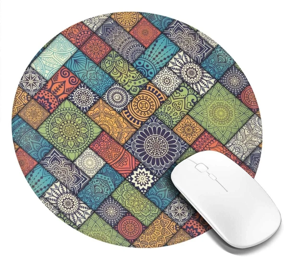 Пользовательский логотип модный стиль Индивидуальный Круглый сшитый край индивидуальный Печатный коврик для мыши