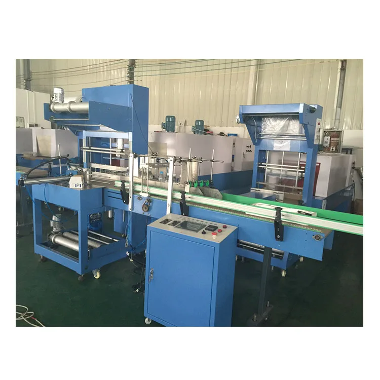 Automatic Shrink-Wrapping Packing Machine Plastic bottle water bottle PE film heat shrink packaging machine