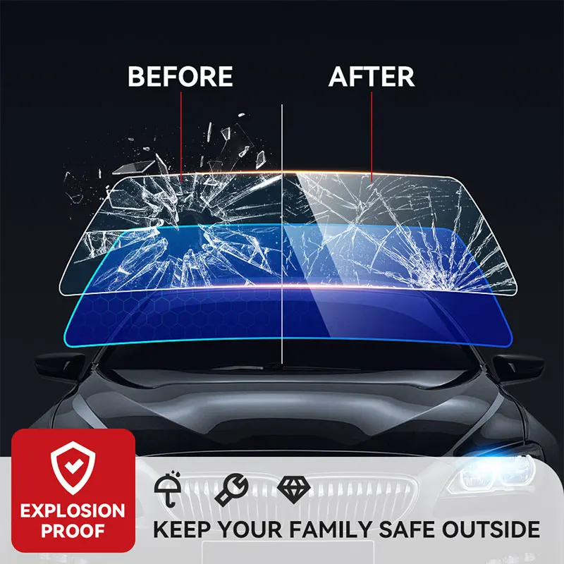 free sample universal tinted car sun driving visor ceramic window film for car automotive insulation film