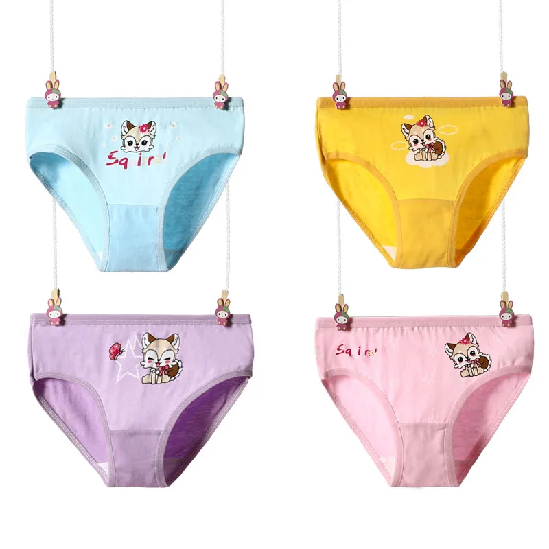 
Wholesale Soft Cotton Children Underwear Gilr Panties Cartoon Girl Kids Briefs 