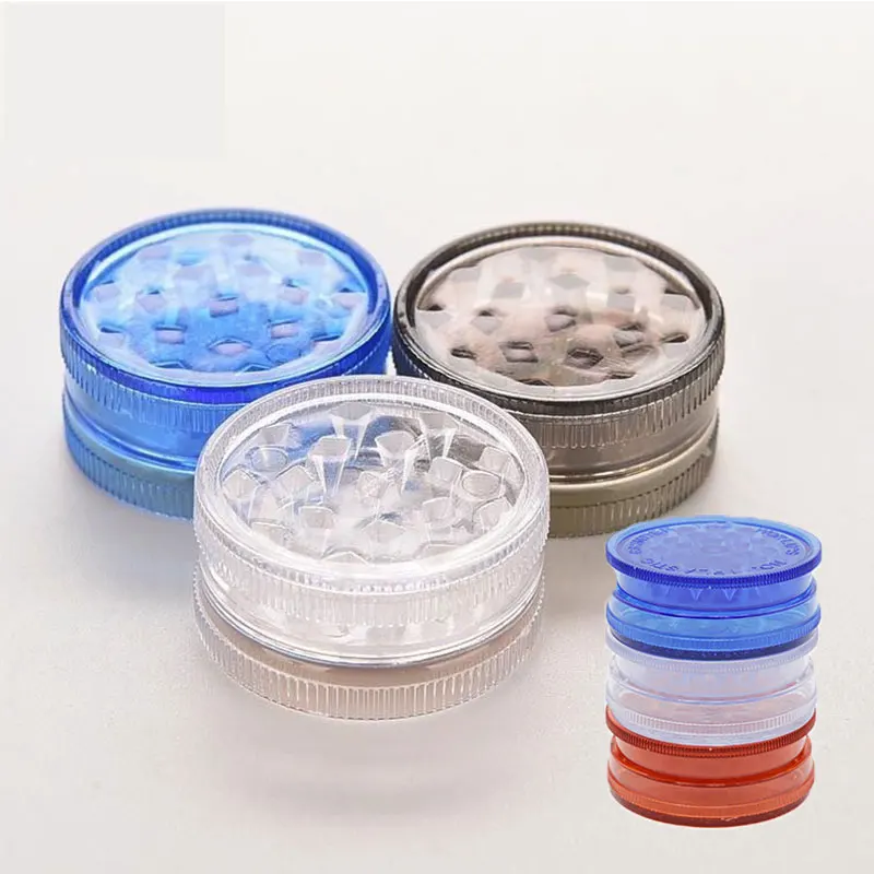 
Оптовая продажа Yiwu, 60 мм, акриловые травы, пластиковые травы, дым, измельчители для табака на заказ 