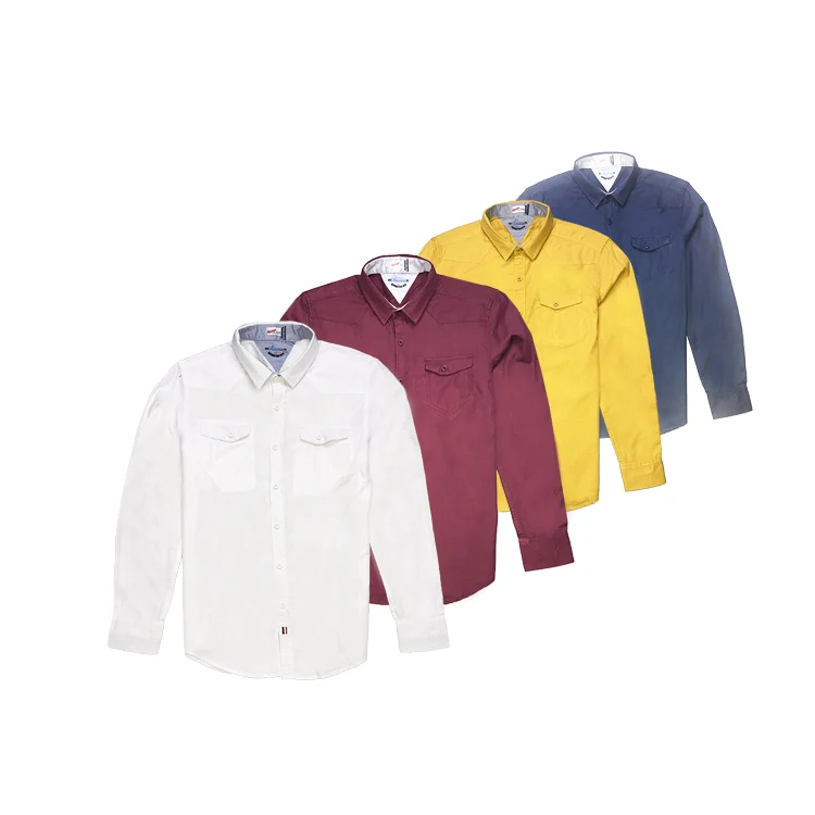 
Model Number 3002424 Wholesale Custom Long Full Sleeve Cotton Adult Shirt 