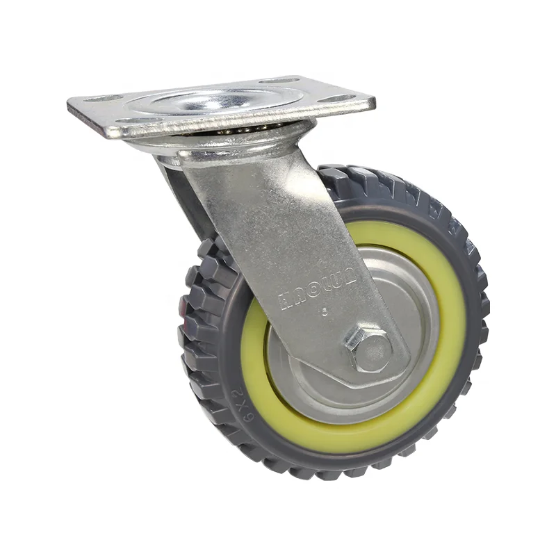 
Uholan Caster Wheels Swivel With Brake Grey Caster 4' 5' 6' 8' Caster Wheels For Hand Truck 
