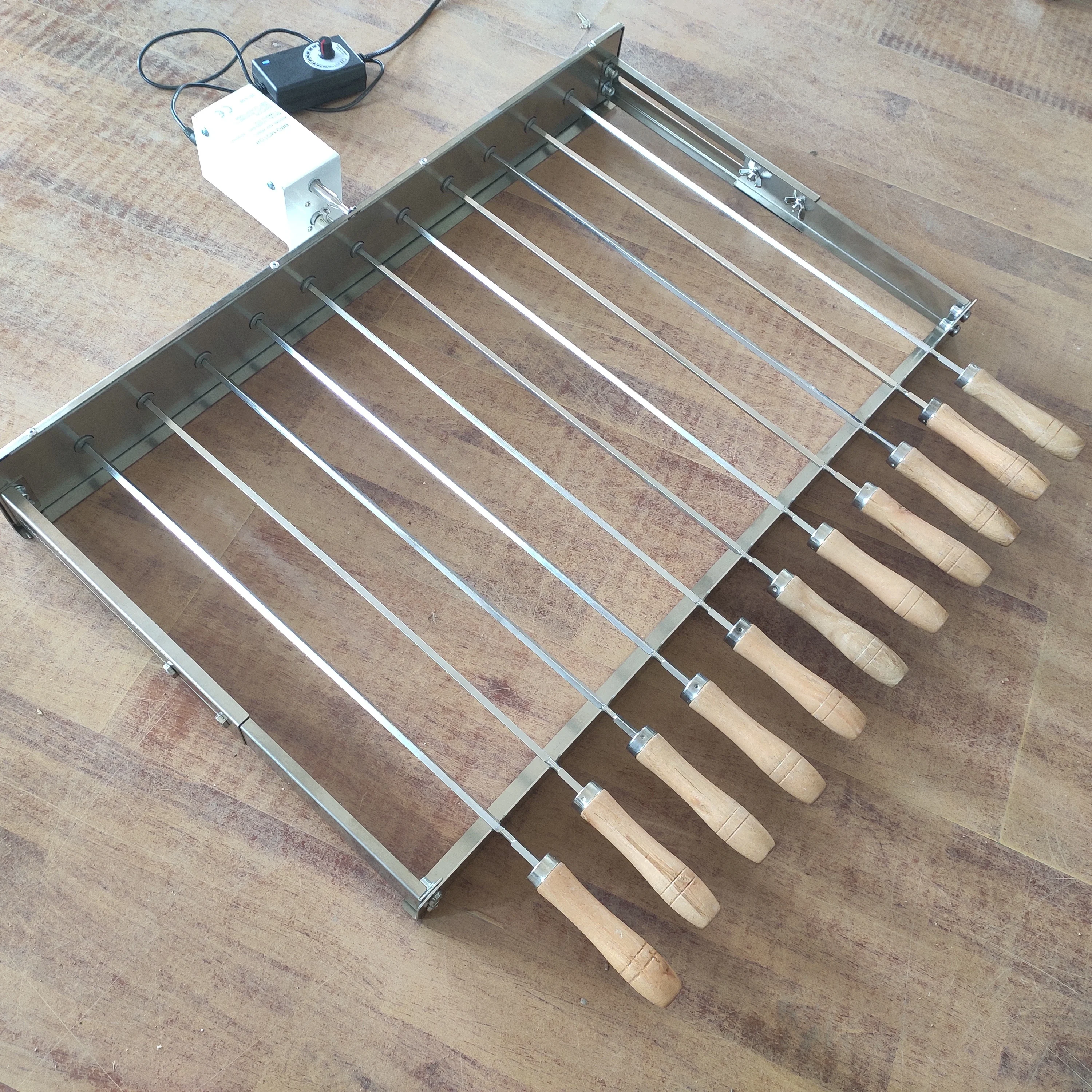 Churrasqueira Eletrica BBQ Skewer Gear Machine Automatic