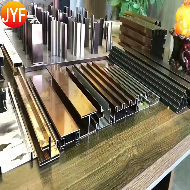 Y344 оригинальные Заводские поставки прайс-лист каталог для дизайнеров Декоративные Профили из нержавеющей стали SS Золотая плитка отделка