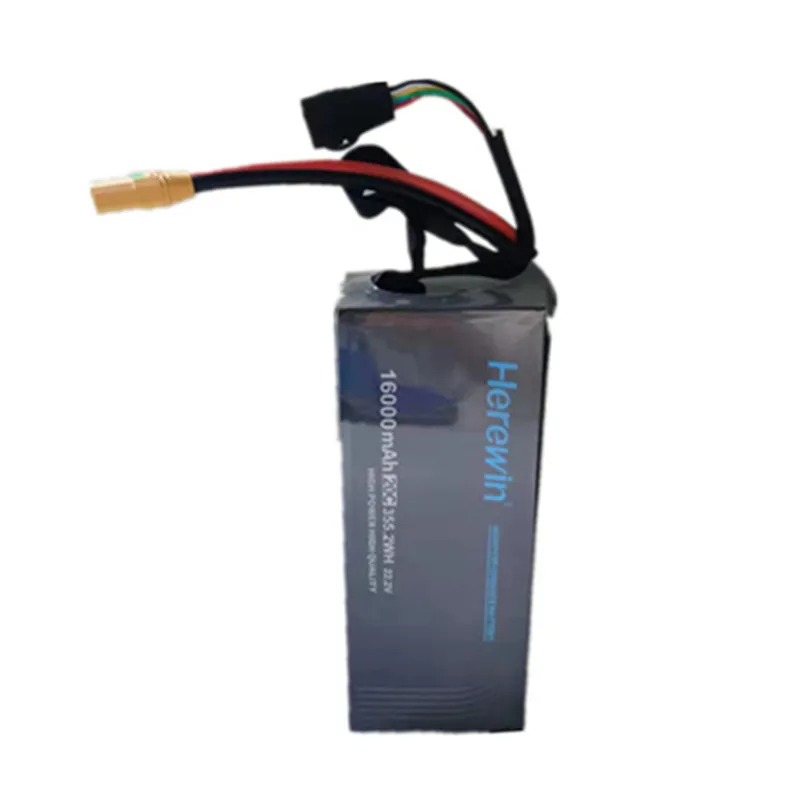 Herewin Battery 16Ah 6S 22.2V 20C Rechargeable Polymer Lithium Lipo Battery for UAV Drone