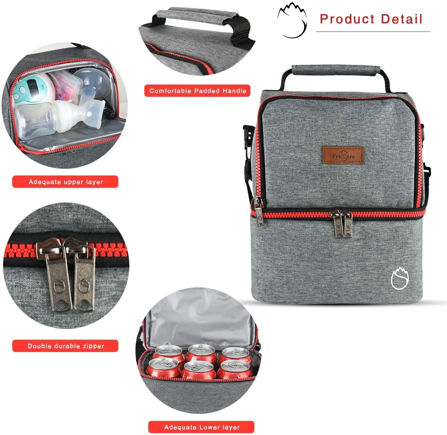 Nursing Mon Insulated Baby Bottle Breast Milk Cooler Tote Bag