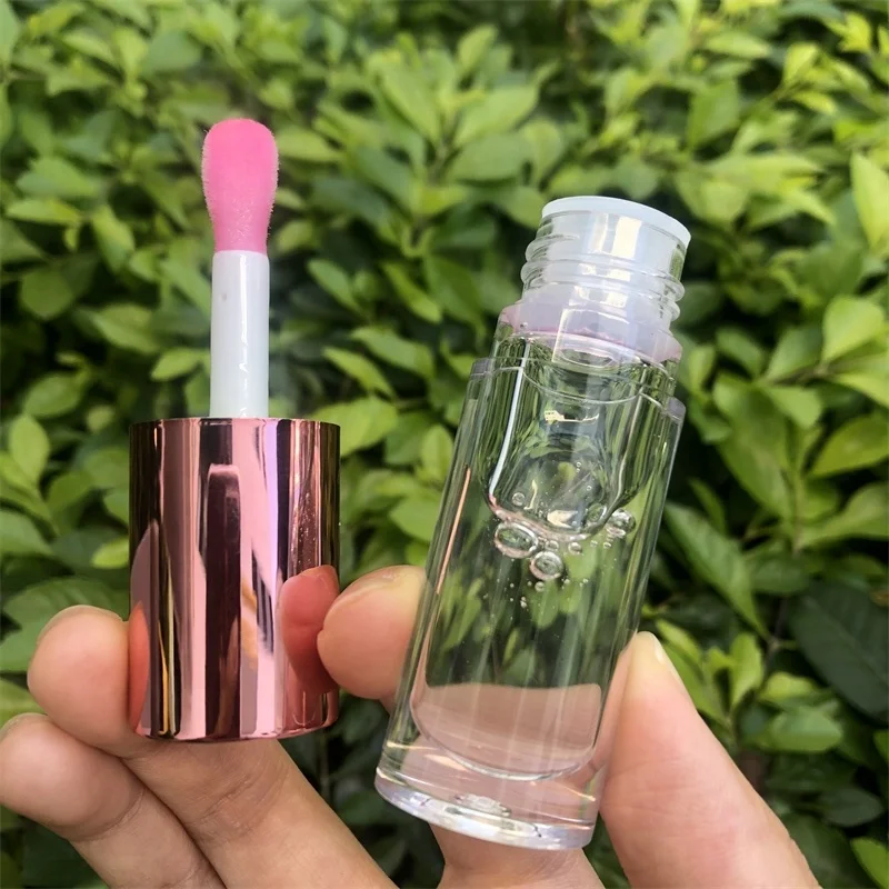 Wholesale 6 Colors Vendor Pink Lipgloss Pigmented Vegan Clear Glossy Plumping Shimmer Lipgloss