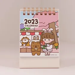 Customize 2023 Mini Cute Desk Calendar Desktop Decorations Calendar Book Cartoon Korean Creative Notepad Gift Desk Calendar