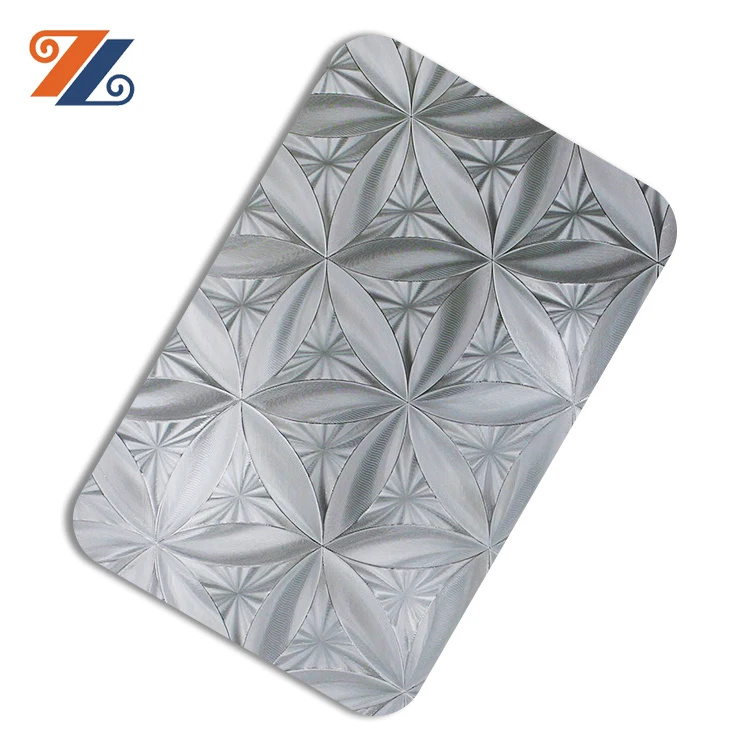 New pattern embossed decorative elevatory professional 304 stainless steel sheet and plates