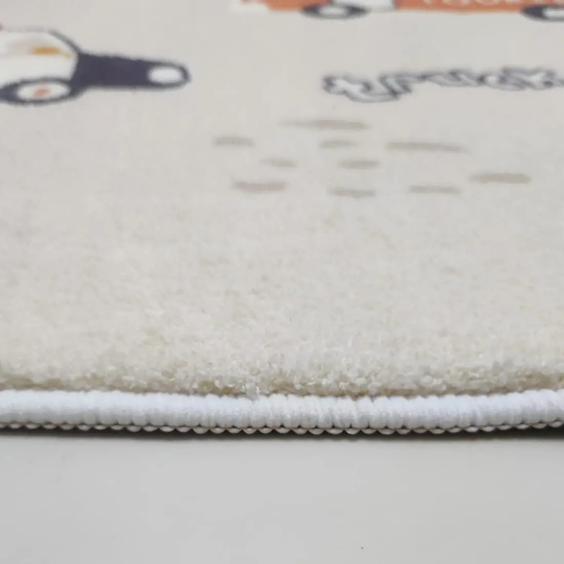 Soft Plush Soldiers and Horses Round Shape 3D Printed Children Carpet Eco-Friendly Nursery Rug