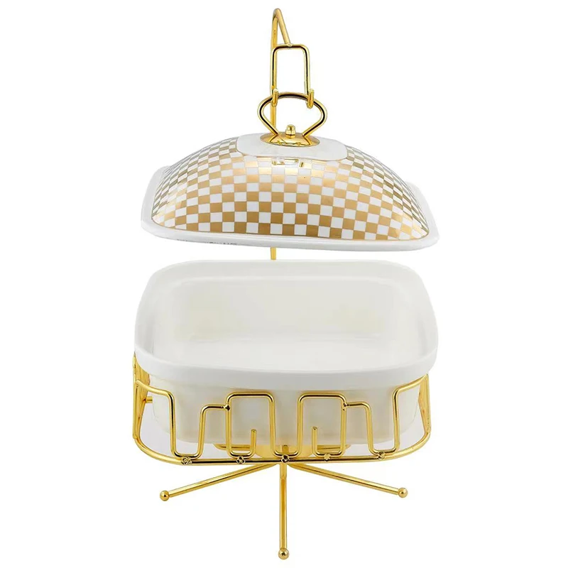 Chafing Dish Ceramic Hotel Restaurant Buffet Food Warmer Serving Dish