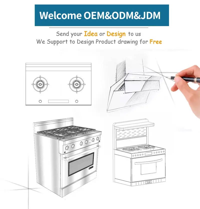 Chinese Manufacturer Newest Durable Wholesale/Custom Kitchen Hood Powerful Suction 56dB Noise Level Range Hood For Home Use